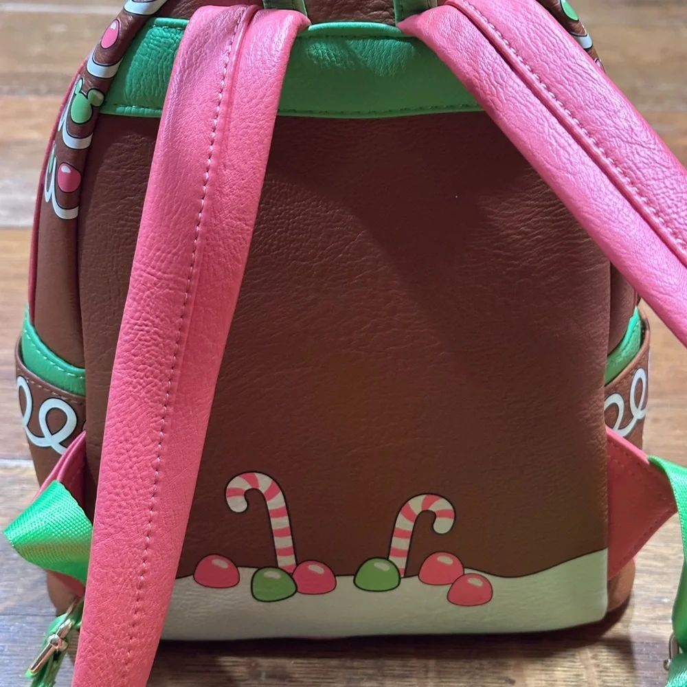 Disney Parks Mickey Mouse Gingerbread‎ Loungefly Mini Backpack ears Disney Eats - Picture 5 of 9